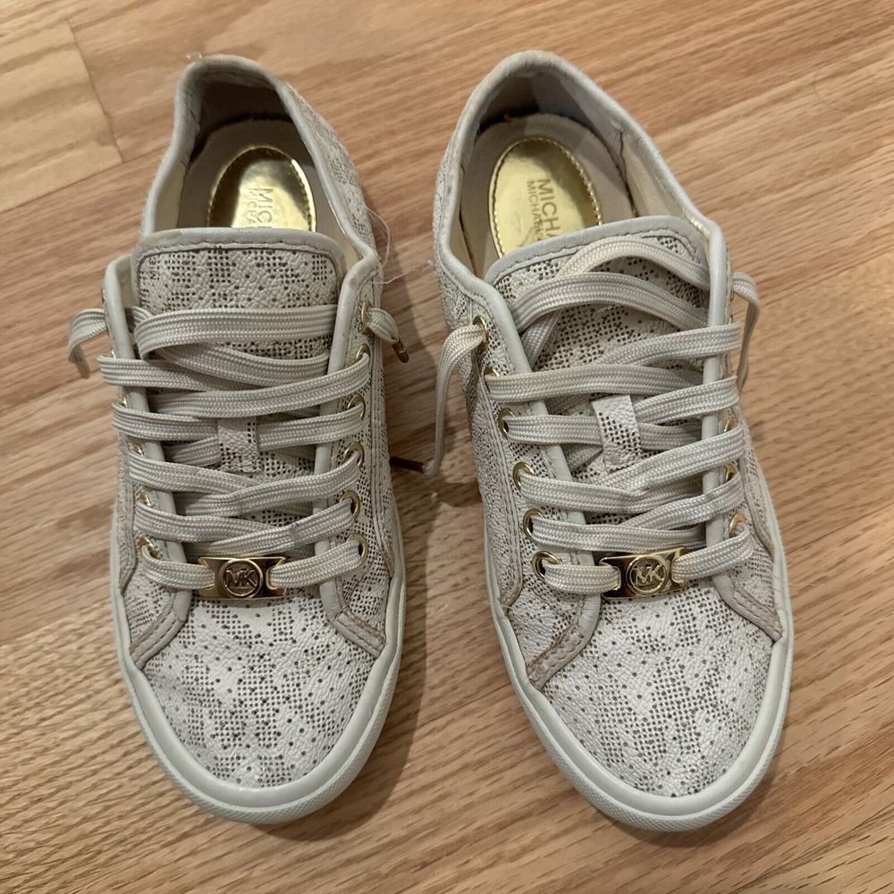Michael Kors Cream Lace Athletic Shoes